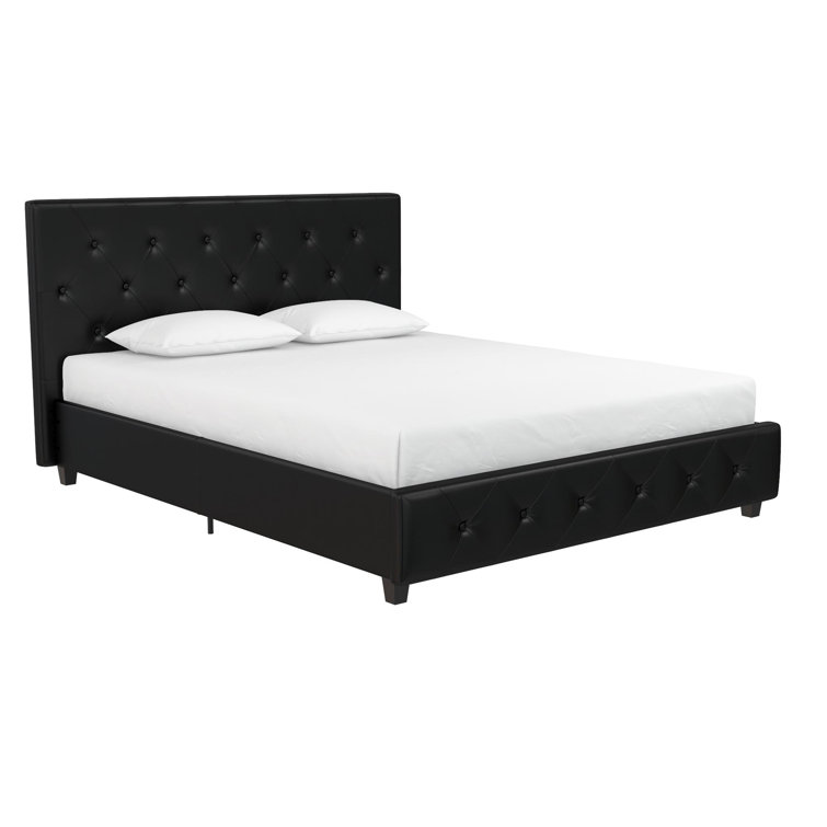 Andover Mills Kreutzer Vegan Leather Platform Bed Reviews Wayfair